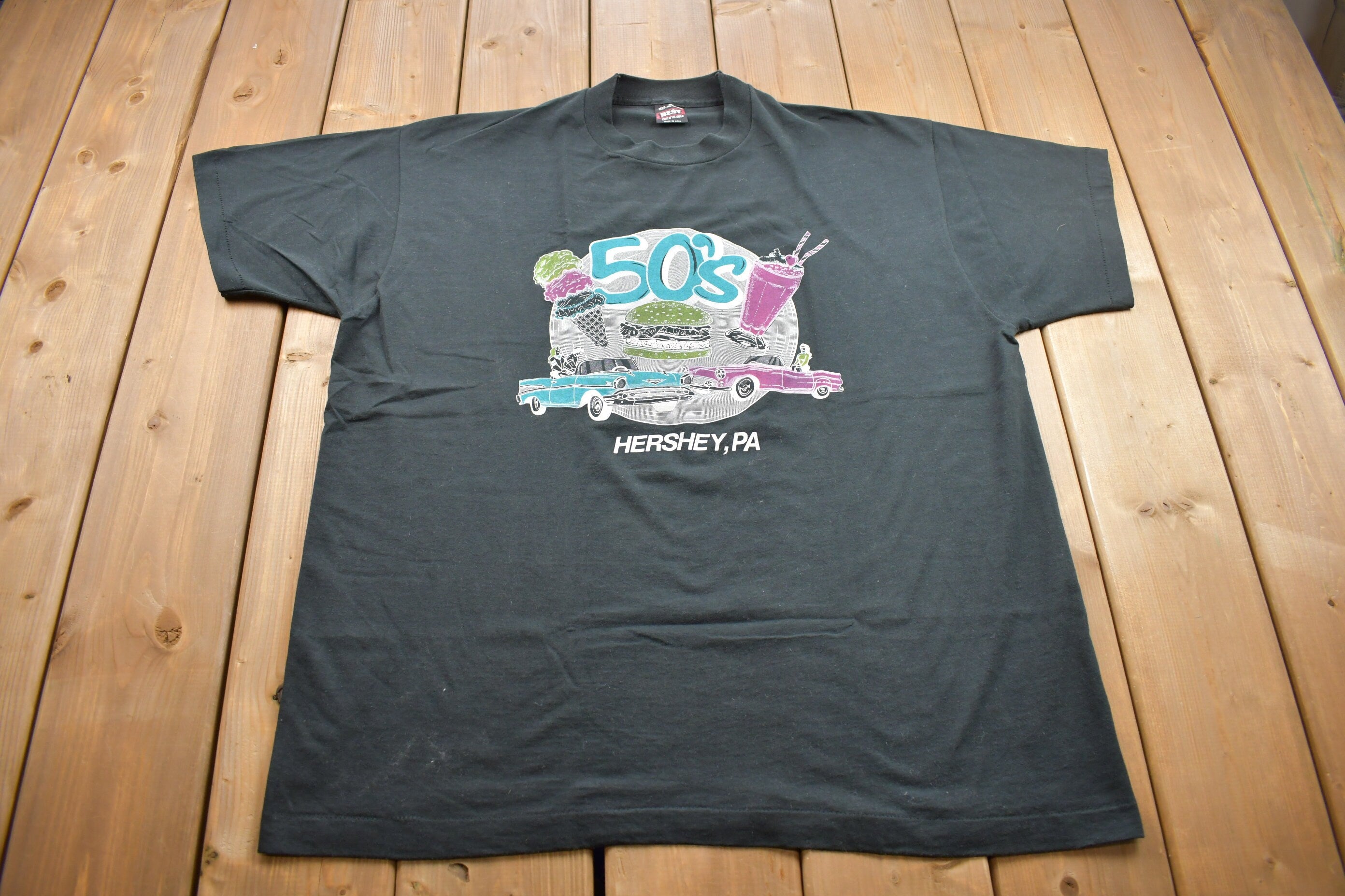 Vintage 1990s 50s Hershey, PA Graphic T Shirt