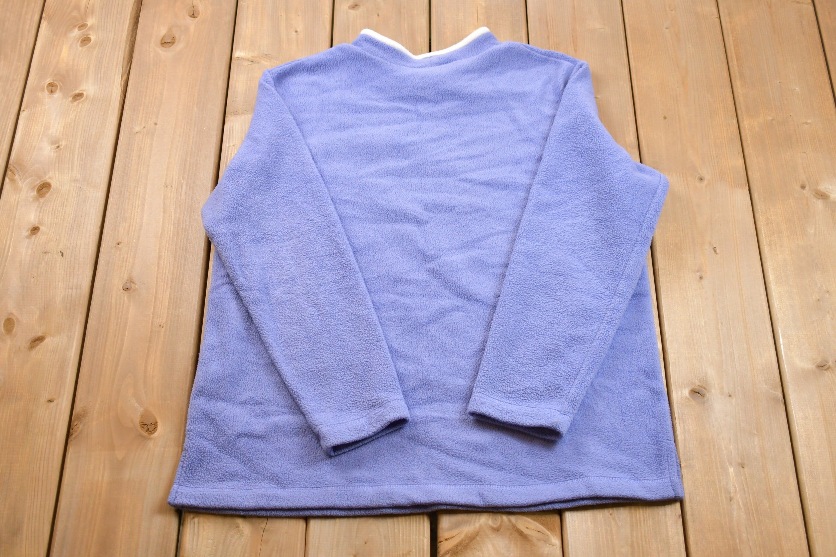 Vintage 1990s Cute Playful Penguins Fleece Sweater