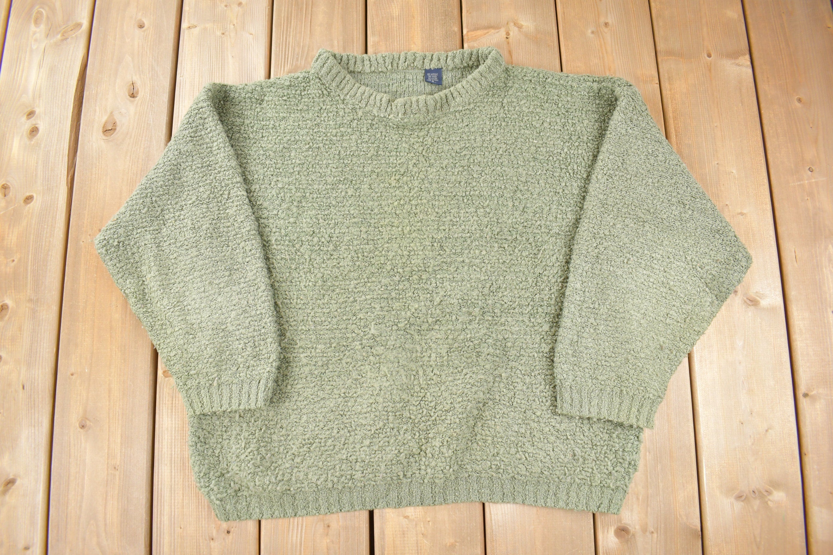 Vintage 1980s Made In Italy Knit Crewneck Sweater
