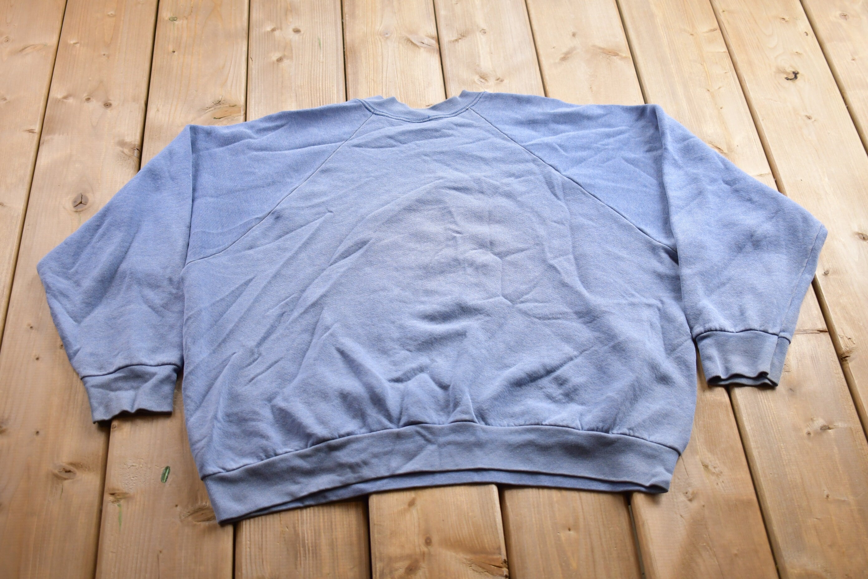 Vintage 1990s Sunshine Theme Floral Graphic Crewneck Sweater
