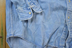 Vintage 1990s Tommy Hilfiger Denim Blank Button Up Shirt