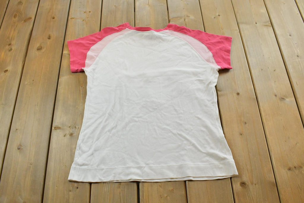 Vintage Y2K Nike Graphic T-Shirt Womens L / Swoosh / Nike Swoosh / 00s Nike Vintage / Small Swoosh / Big Swoosh / Nike Check / Silver Tag