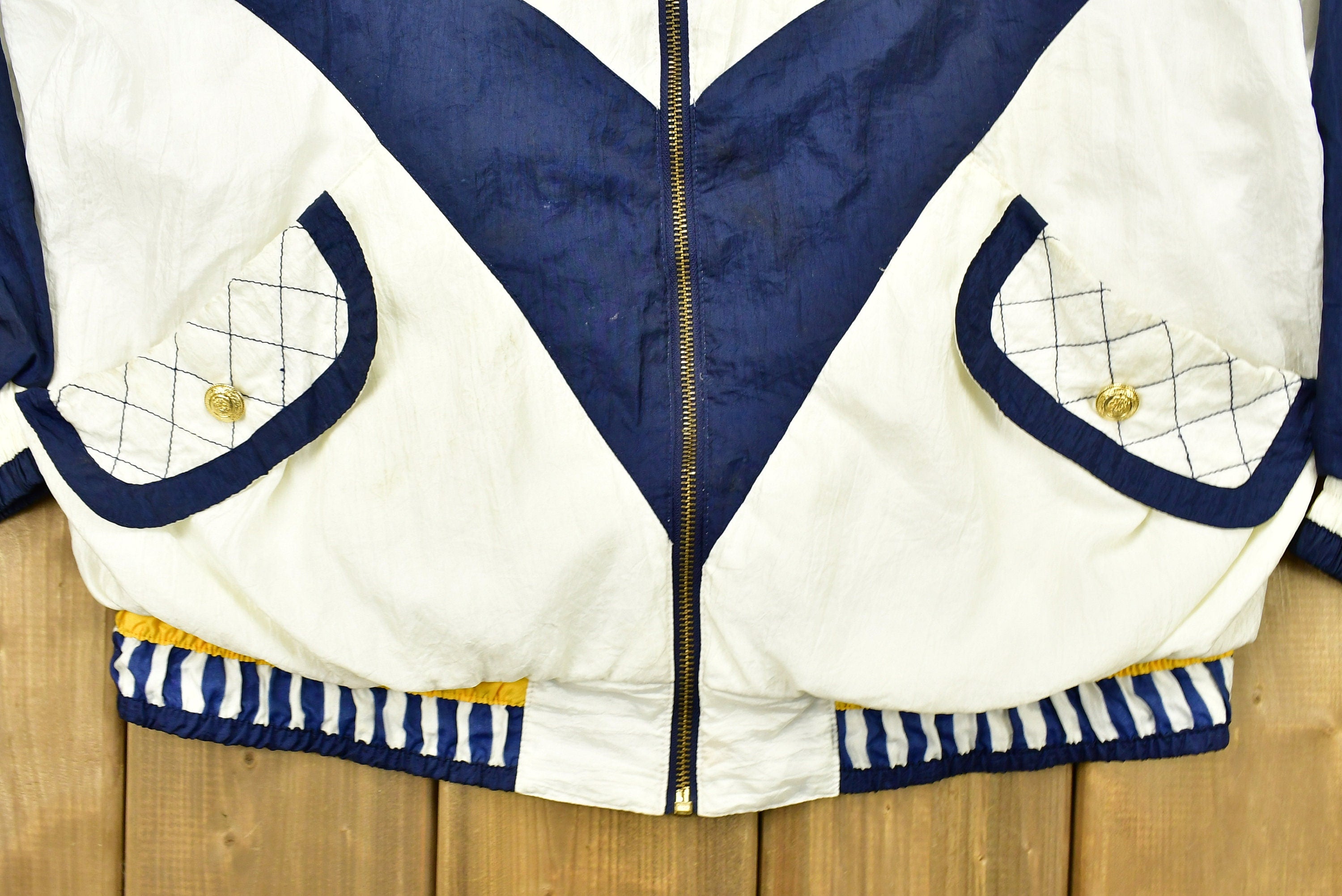 Vintage 1990s Abstract Women's Windbreaker Jacket