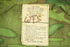Vintage Shirt ERDL Camouflage Vietnam Rip Stop Coat Uniform Army Green