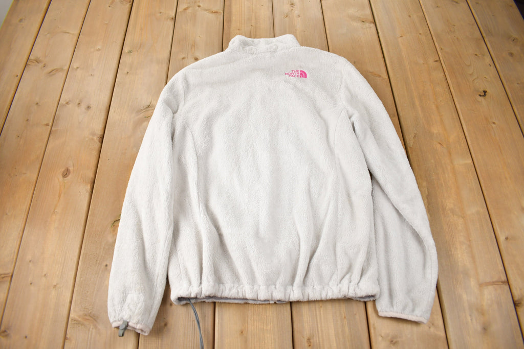 Vintage Y2K The North Face Women's White Breast Cancer Awareness Fleece