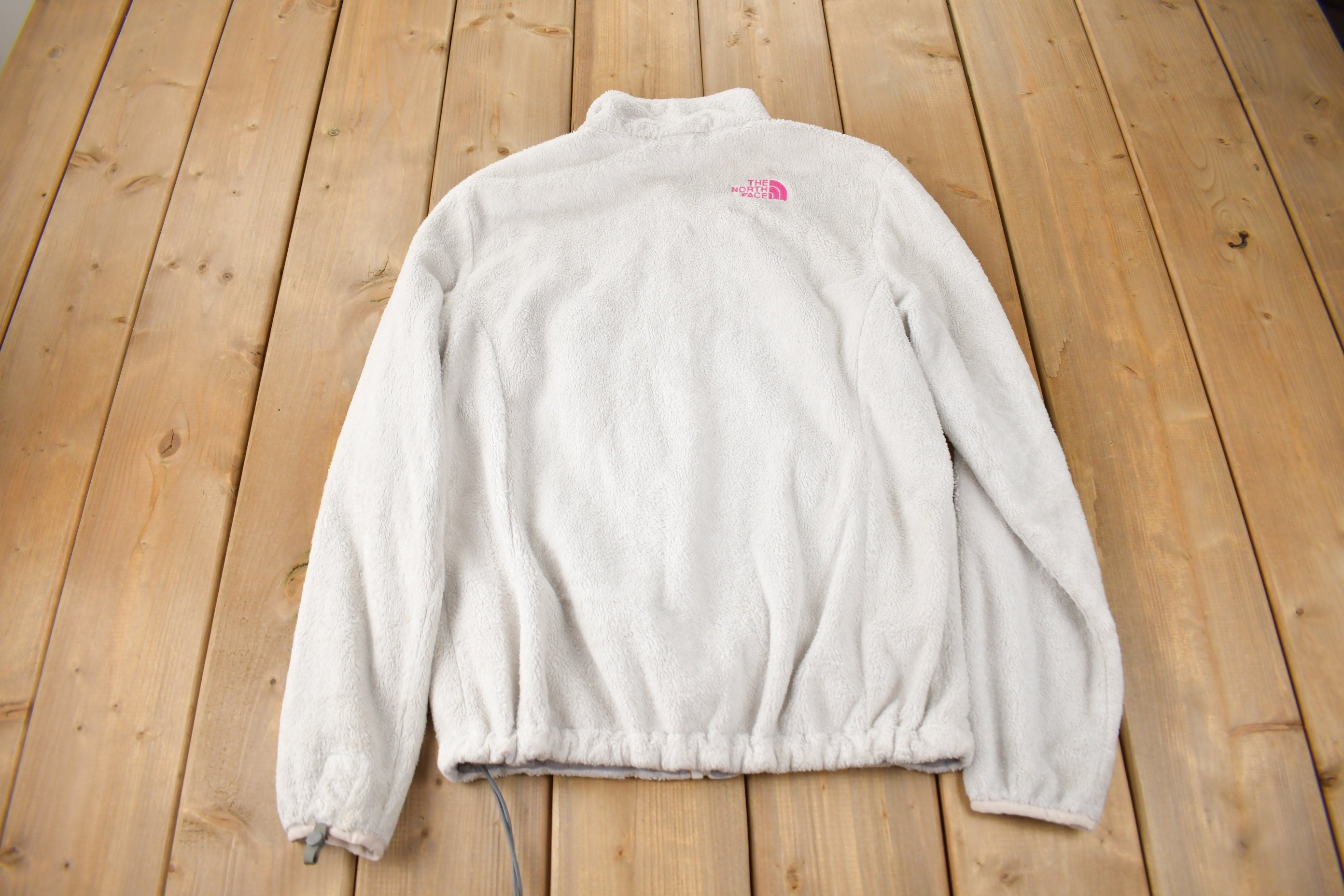 Vintage Y2K The North Face Women's White Breast Cancer Awareness Fleece