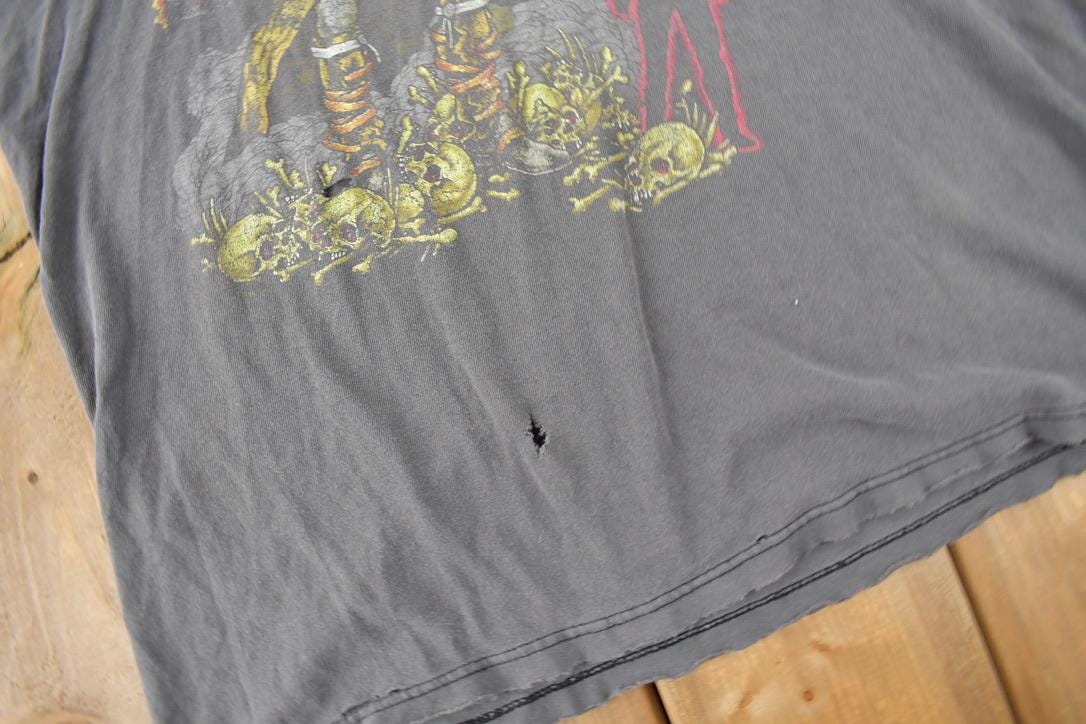 Vintage 1990s Metallica Thrashed Graphic T-shirt / Band Tee / 90s Metallica / Band Tee / Premium Vintage / Size XL