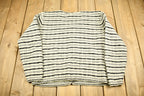 Vintage 1990s Reba Rose Knitted Striped Cardigan Sweater