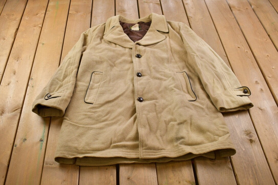 Vintage 1990s Sears Wool Overcoat
