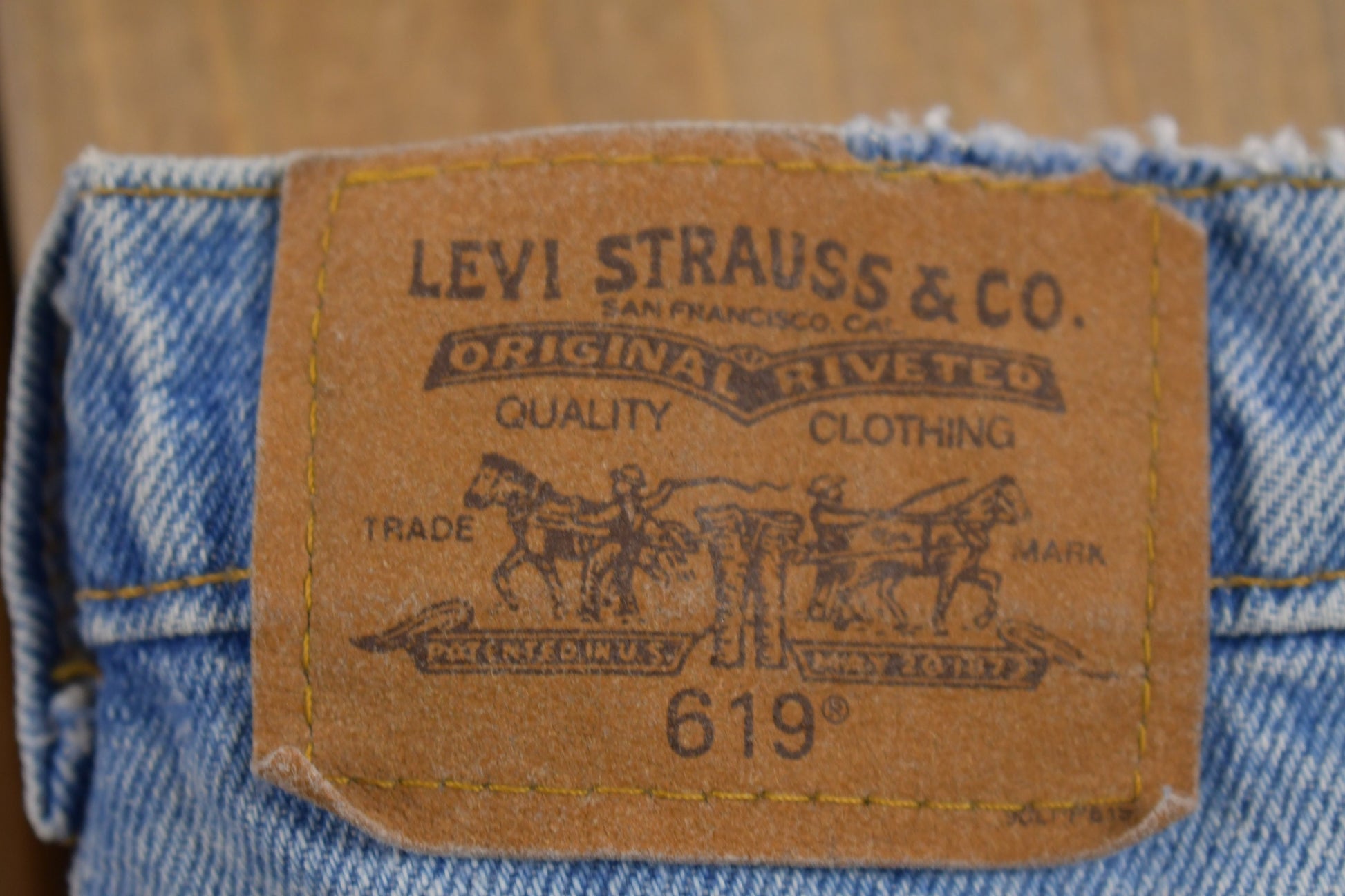 Vintage 80's Levi's 619 Orange Tab Jeans Size 31 x 26.5