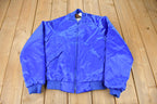 Vintage 1990s Plambeck Racing Rapid City Dunbrooke Pla-jac Snap Button Satin Jacket Made In USA