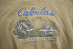 Vintage 1990s Cabelas Graphic Crewneck Sweatshirt Made In USA