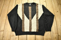Vintage 1990s Tosani 3D Knitted Crewneck Sweater  Vintage 90s Crewneck  All Over Pattern  Made In Canada  Abstract Pattern