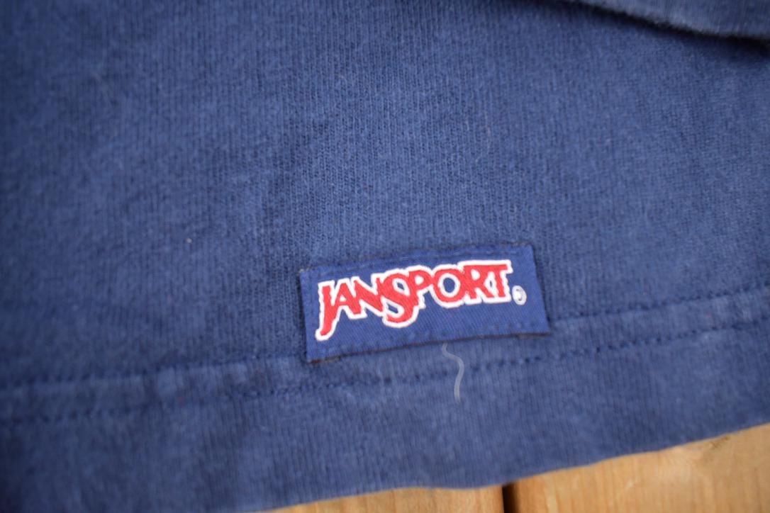 Vintage 1990s Macalester College Jansport Embroidered Long T-Shirt Made In USA