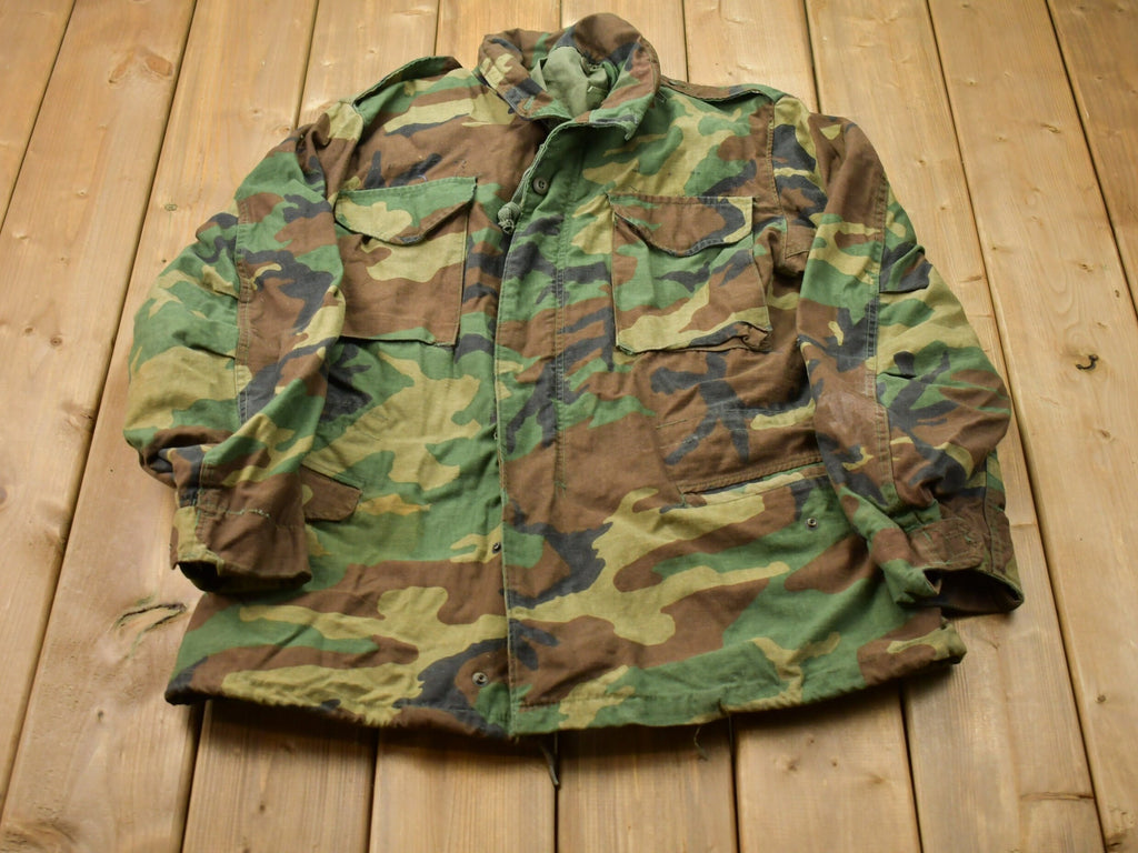 Vintage 1980s Military Camo Jacket