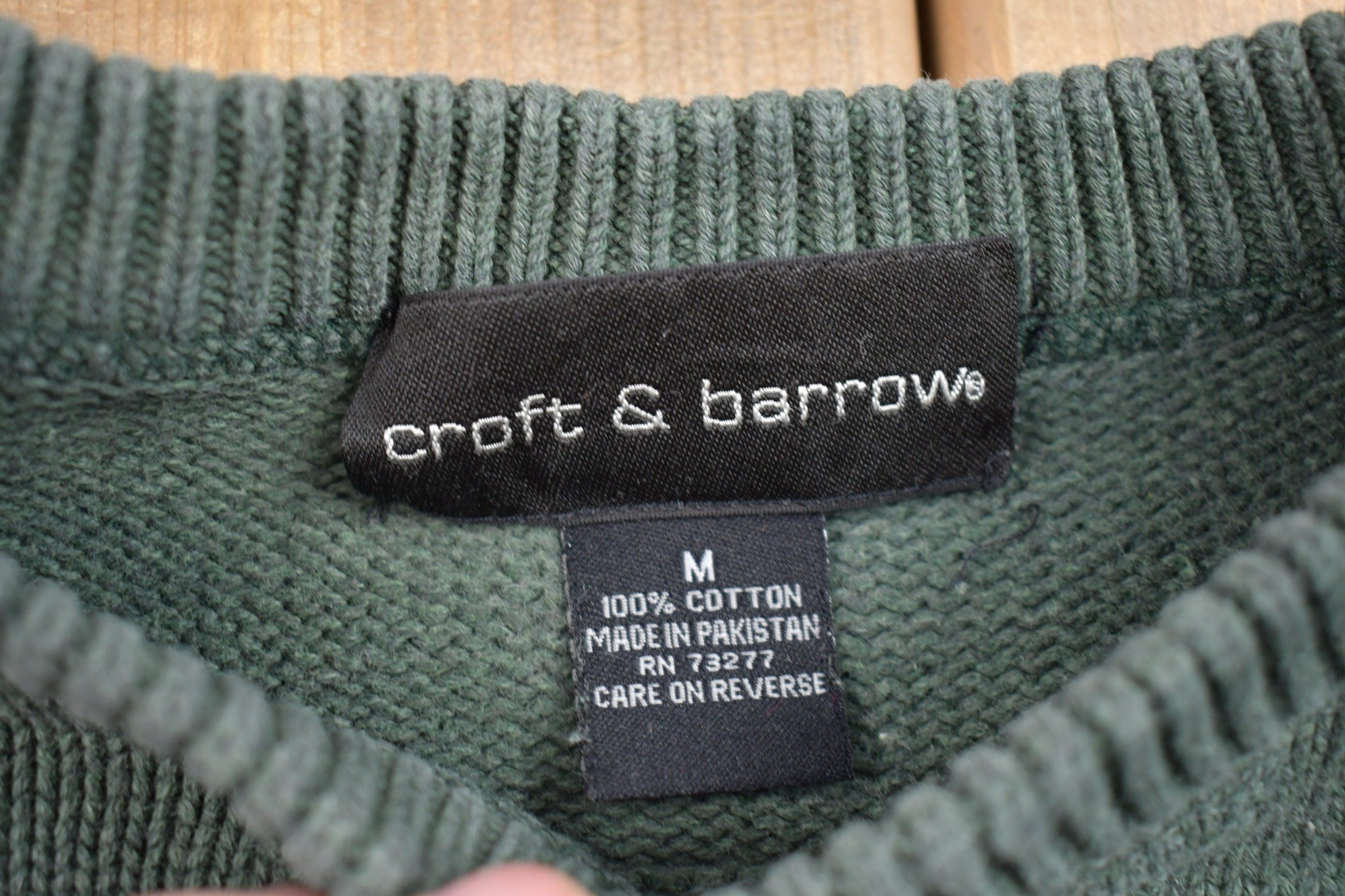 Vintage 1990s Croft And Barrow Knitted Crewneck Sweater