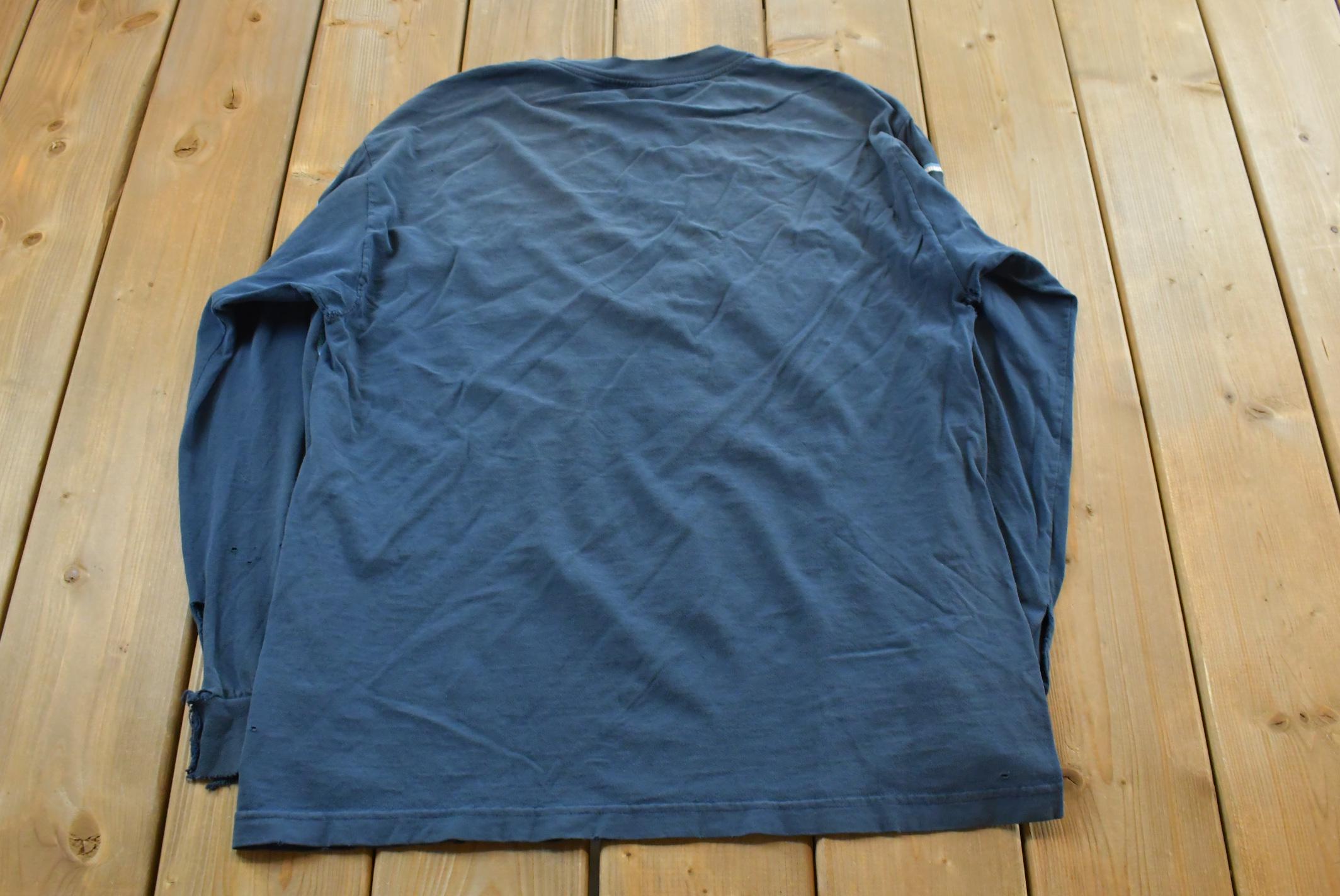 Vintage 1990s Fox Racing All Over Print Graphic Long Sleeve Shirt Mens /