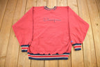 Vintage 1990s Champion Reverse Weave Embroidered Logo Crewneck Sweatshirt