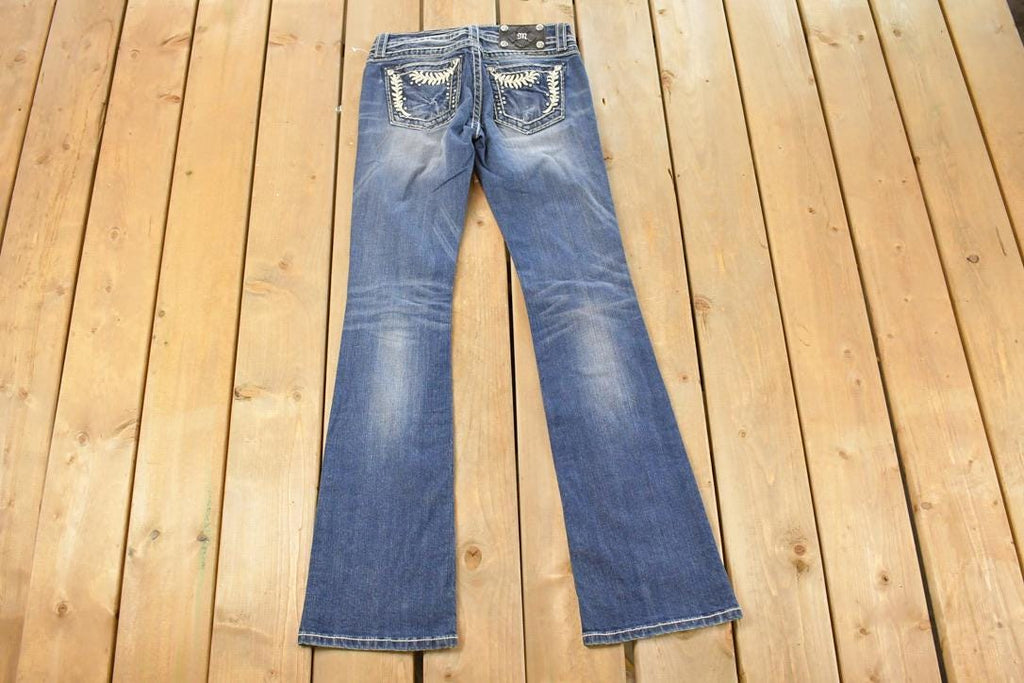Vintage Deadstock Y2K Miss Me Bedazzled Low Rise Jeans Women's Size 26x31