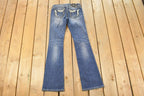 Vintage Deadstock Y2K Miss Me Bedazzled Low Rise Jeans Women's Size 26x31