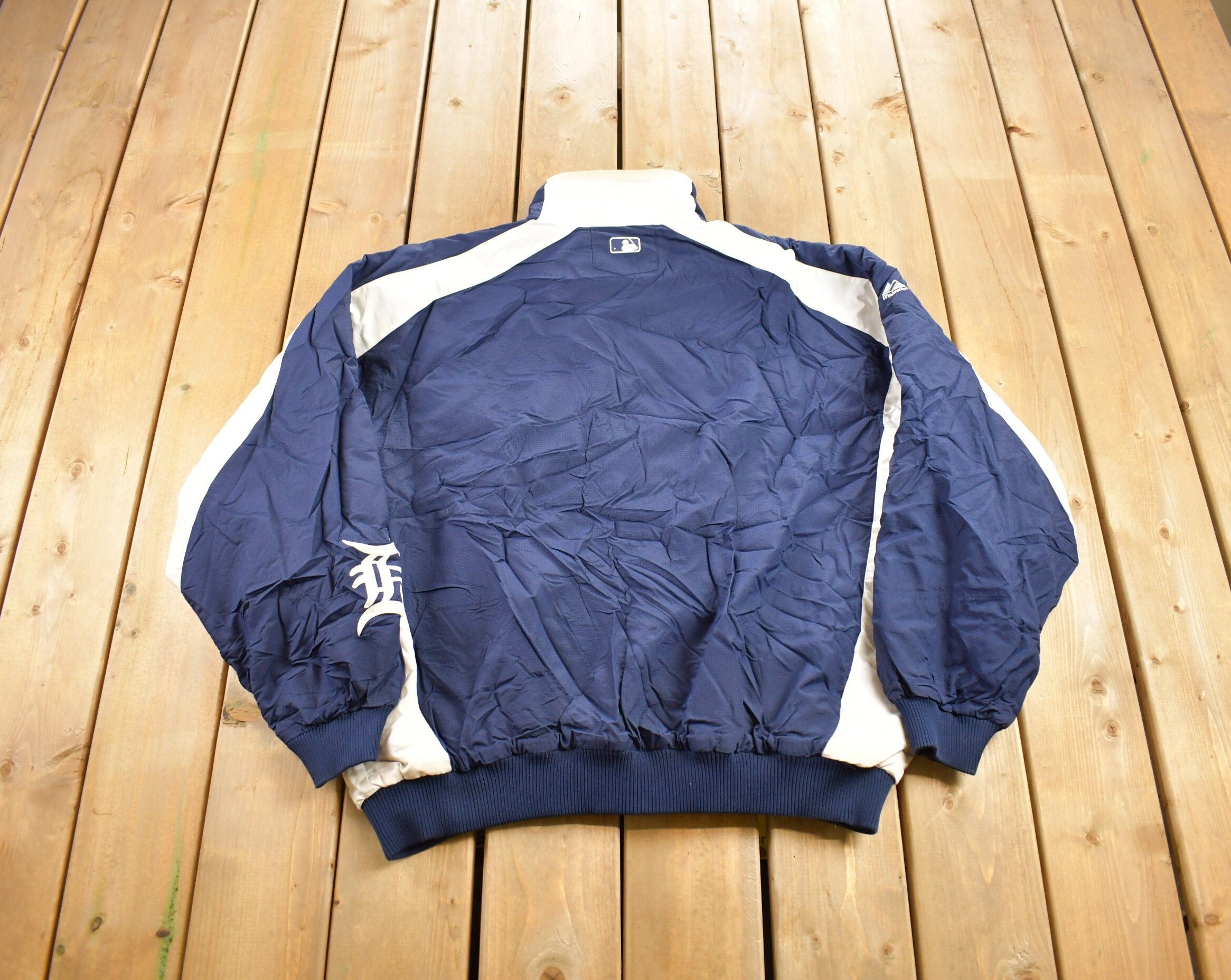 Vintage 1990s Detroit Tigers MLB Windbreaker Warm Up Jacket