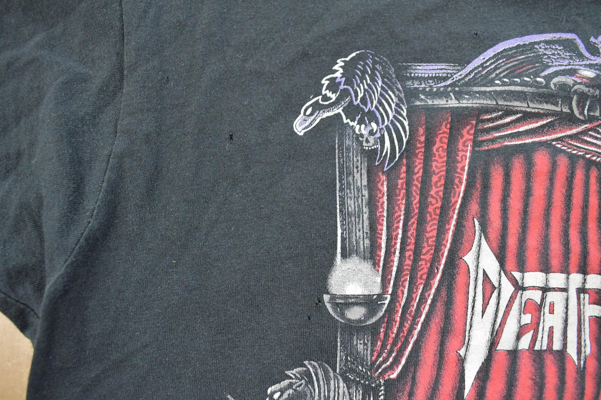 Vintage 1990s Death Angel "Act III" Band Tour Rock Metal T-Shirt Men's Medium