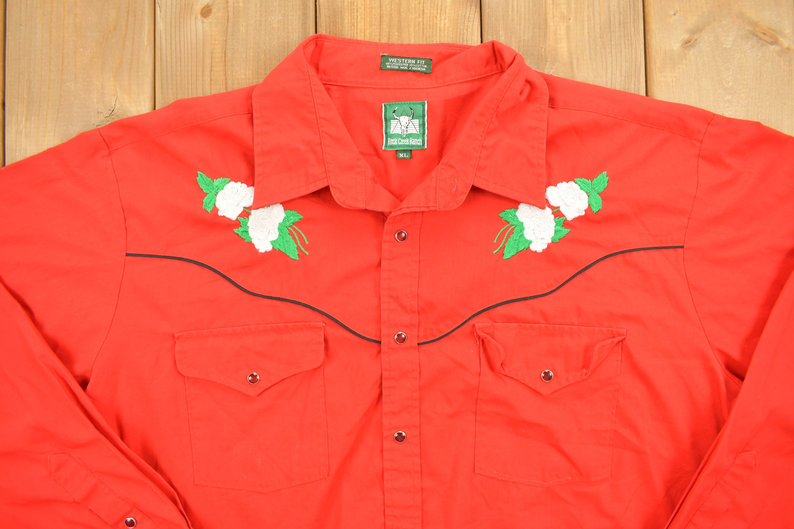 Vintage 1990s Rock Creek Ranch Wester Button Up Shirt