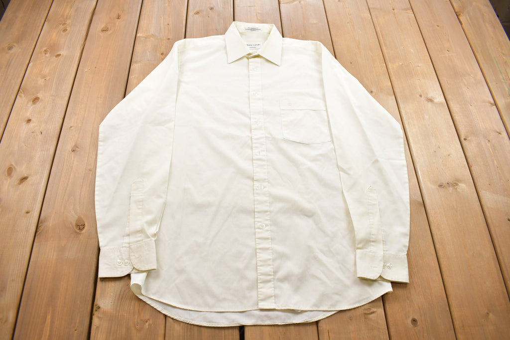 Vintage 1990s Pierre Cardin Button Up Dress Shirt