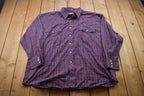 Vintage 1990s Outlaw Outerwear Plaid Button Up Shirt