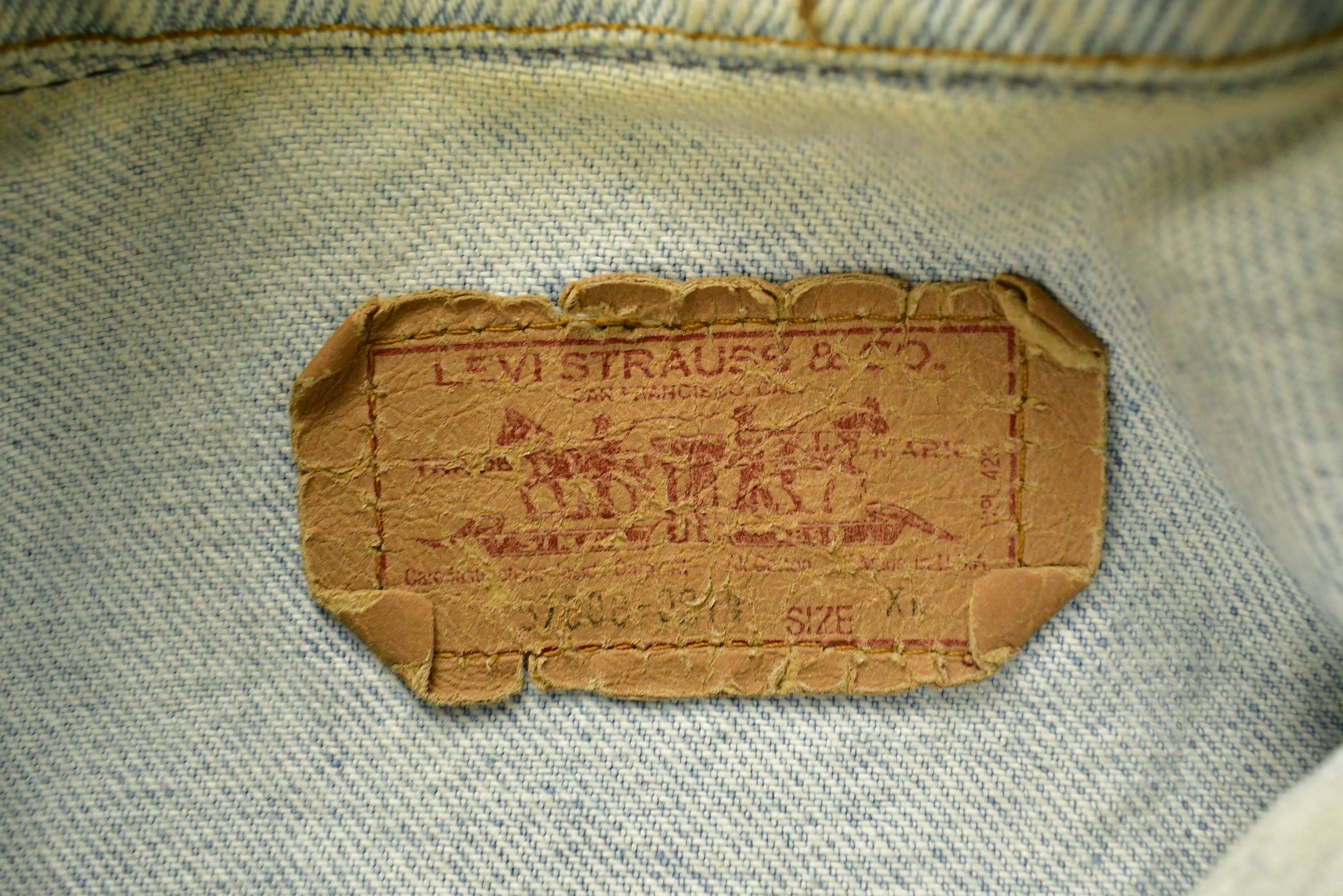 Vintage 1990s Levi's Distressed Denim Jean Jacket
