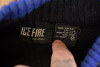Vintage 1990s Ice Fire High Altitude Embroidered Ski Knit Crewneck Sweater Mens L  90s Knitted Sweatshirt  Vintage Preppy Knits