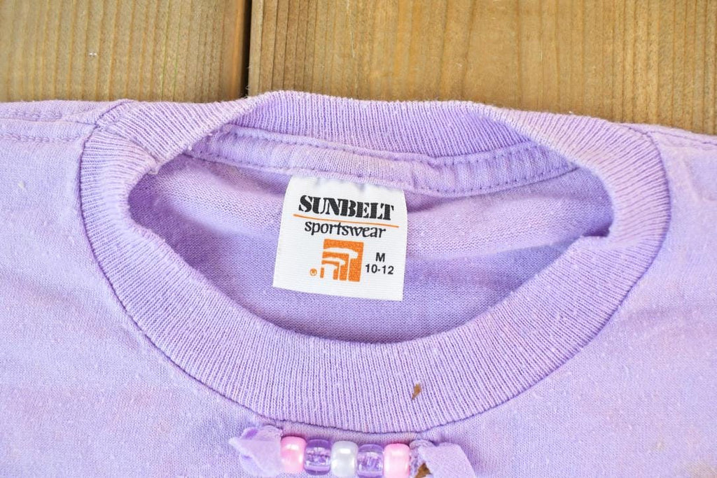 Vintage 1990s Sunbelt Tassel Beaded Single Stitch Youth T-Shirt