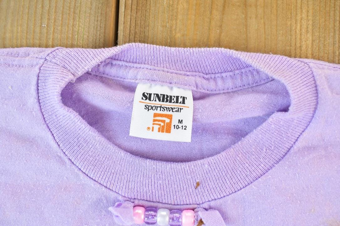Vintage 1990s Sunbelt Tassel Beaded Single Stitch Youth T-Shirt