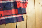 Vintage 1970s Wool Flannel Shirt Jacket Men's M-L