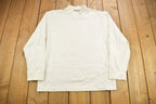 Vintage Y2K Nike Mini Swoosh White Mockneck Shirt