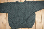 Vintage 1990s Country Club 3D Cable Knit Crewneck Sweater
