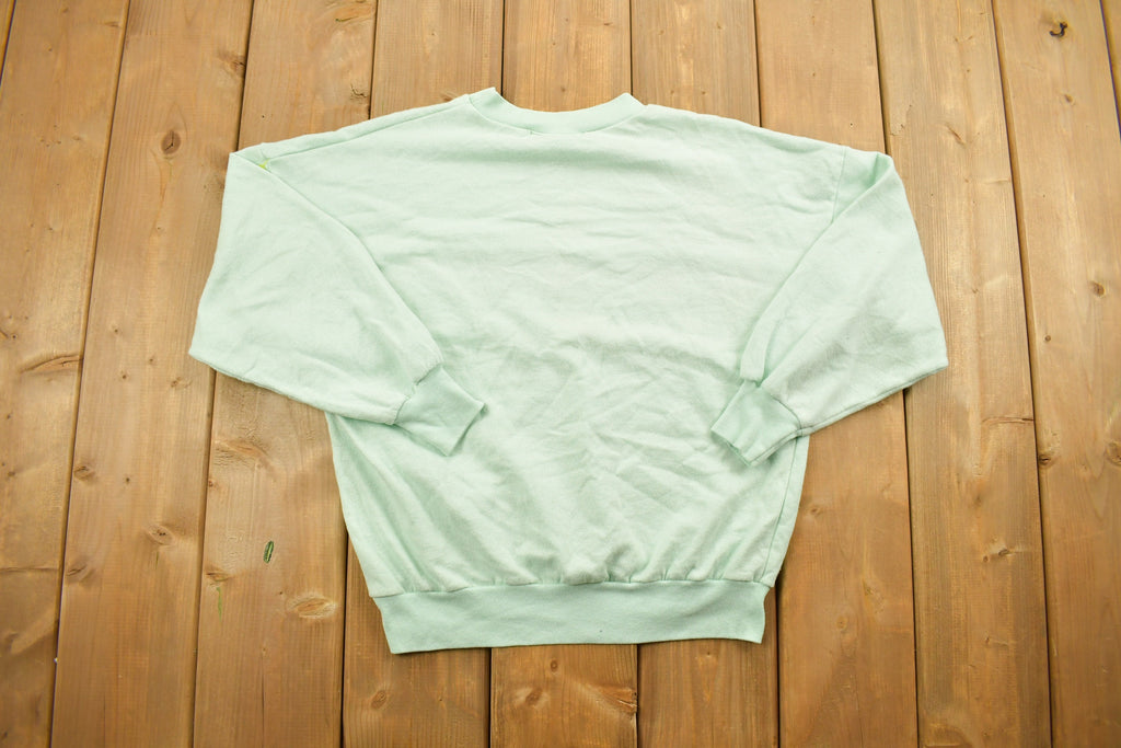 Vintage 1990s Cute Floral Theme Crewneck Sweater / 90s Crewneck / Grandma Sweater / Streetwear / 90s Angie Strauss / Floral Theme