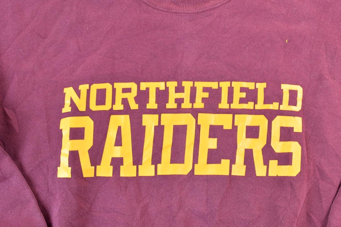 Vintage 1990s Northfield Raiders University Collegiate Heavyweight Crewneck Sweater