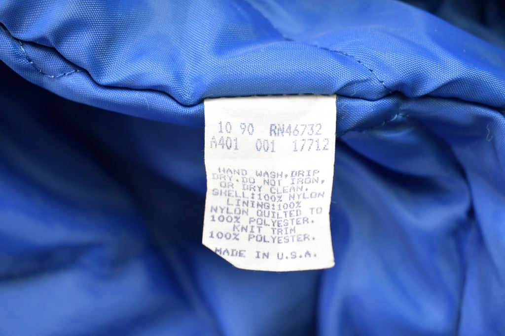 Vintage 1990s NLF Pro Set Coaching Clinic Chalk Line Satin Bomber Jacket