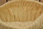 Vintage 1980s Golden Cable Knit Crewneck Sweater