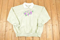 Vintage 1990s Grapevine Birds Cute Cartoon Collared Sweatshirt Women's 3X