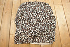 Vintage 1990's Grace Elements Animal Print Button Up Light Jacket