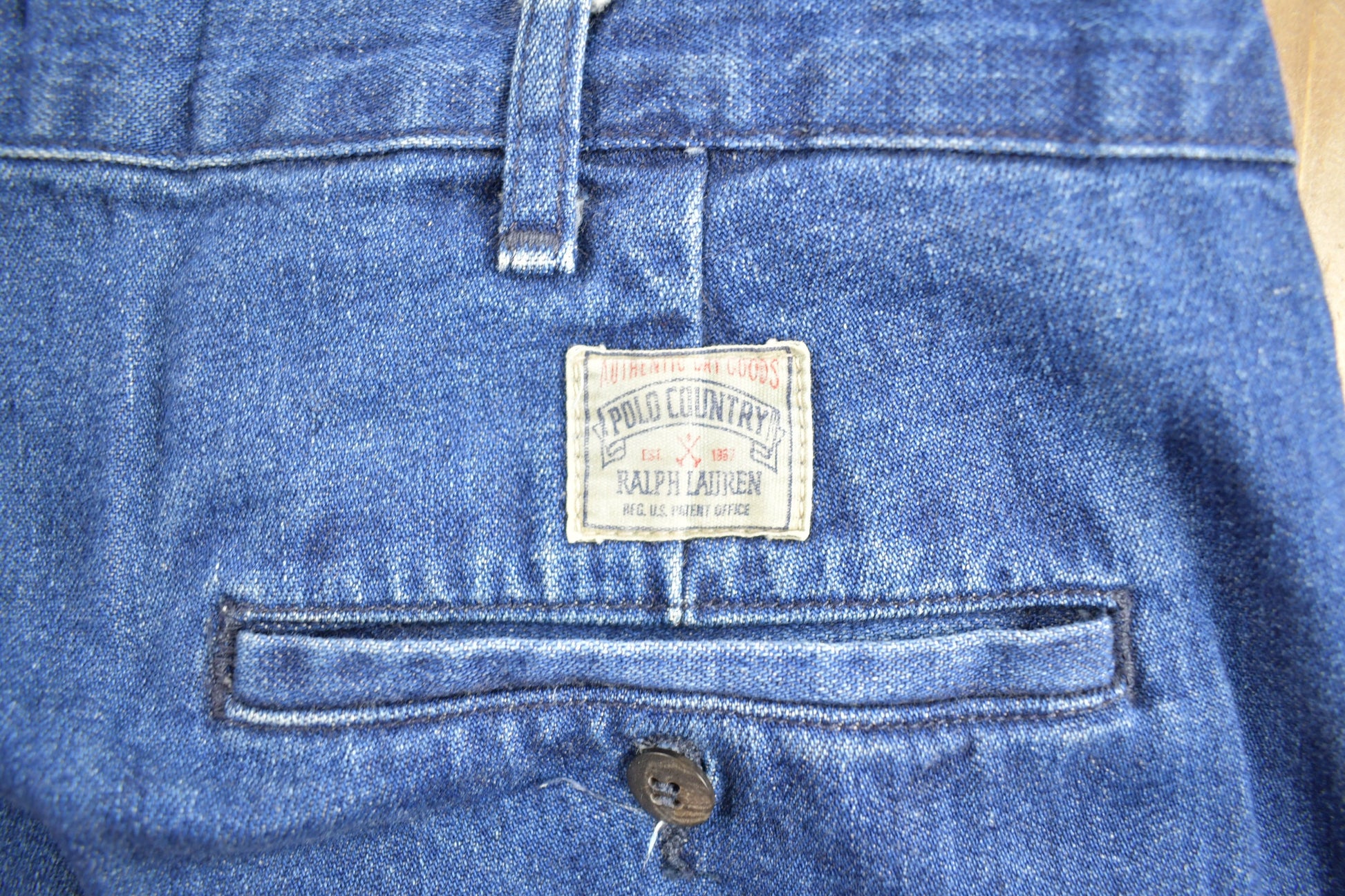 Vintage 1990s Polo Jeans Ralph Lauren Denim Jeans Size 40 x 31.5