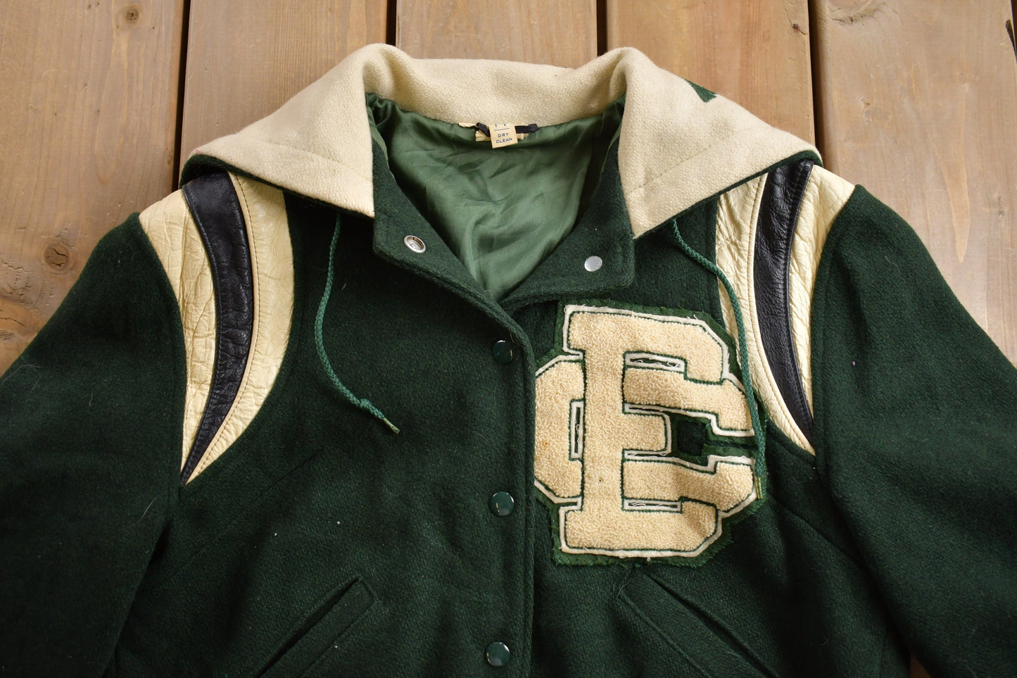 Vintage 1960s Delong Elyria Catholic Varsity Jacket / Embroidered / Streetwear / Panthers / Sportswear / Streetwear / Made in USA / 60s