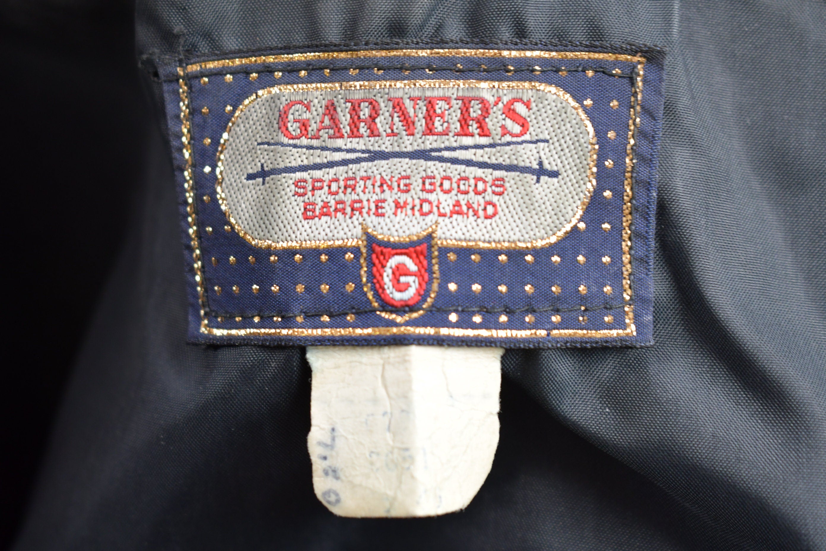 Vintage 1980s Molsons Maintenance Barrie Leather Jacket