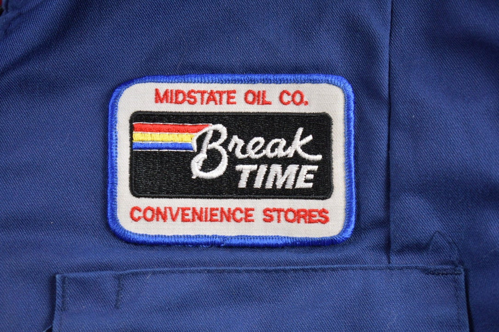 Vintage 1970s Break Time Patch Thermal Lined Jacket