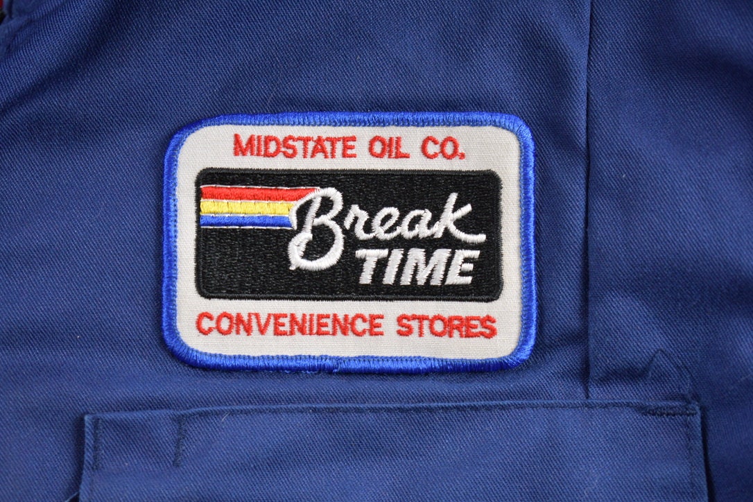 Vintage 1970s Break Time Patch Thermal Lined Jacket
