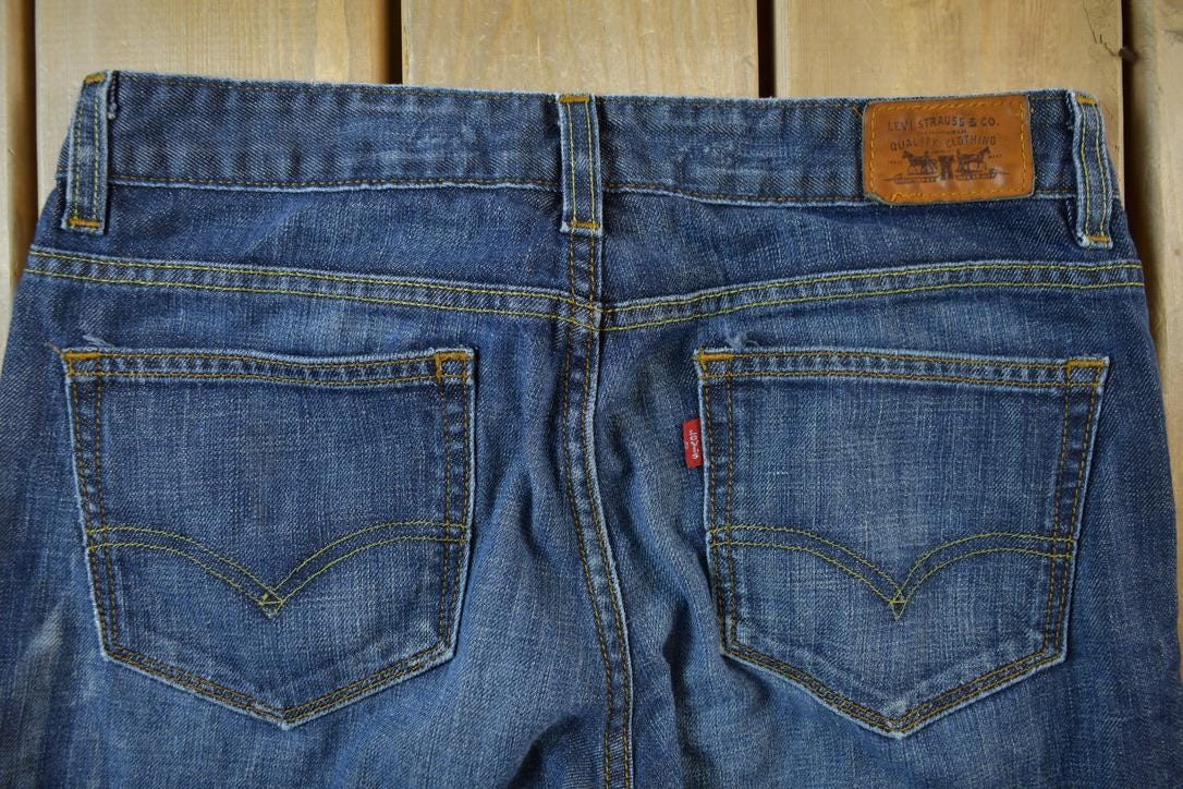 Vintage 2000s Levis Red Tab 534 Low Flare Denim Jeans Size 30 x 32