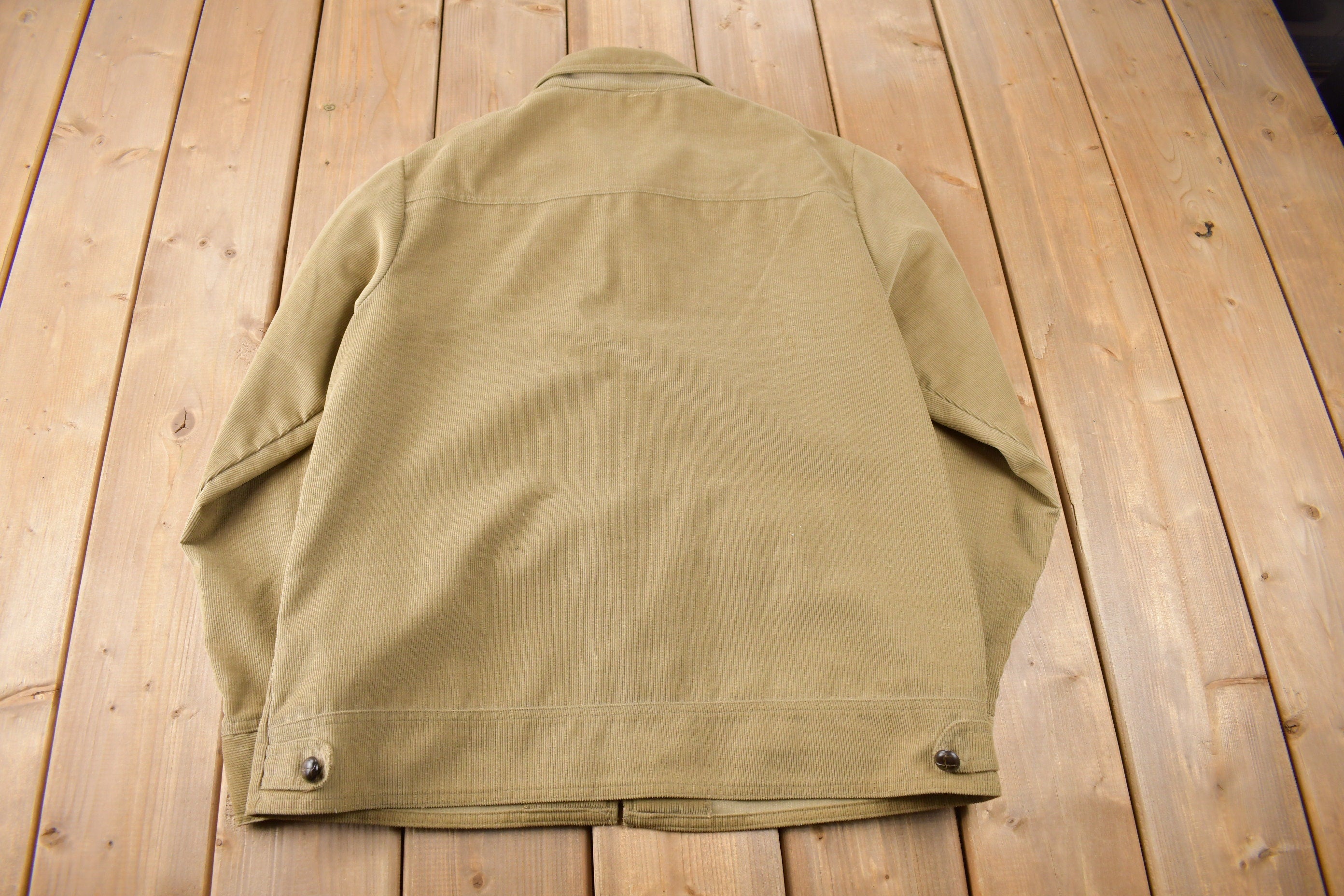 Vintage 1970s Levi's Panatela Corduroy Button Up Light Jacket