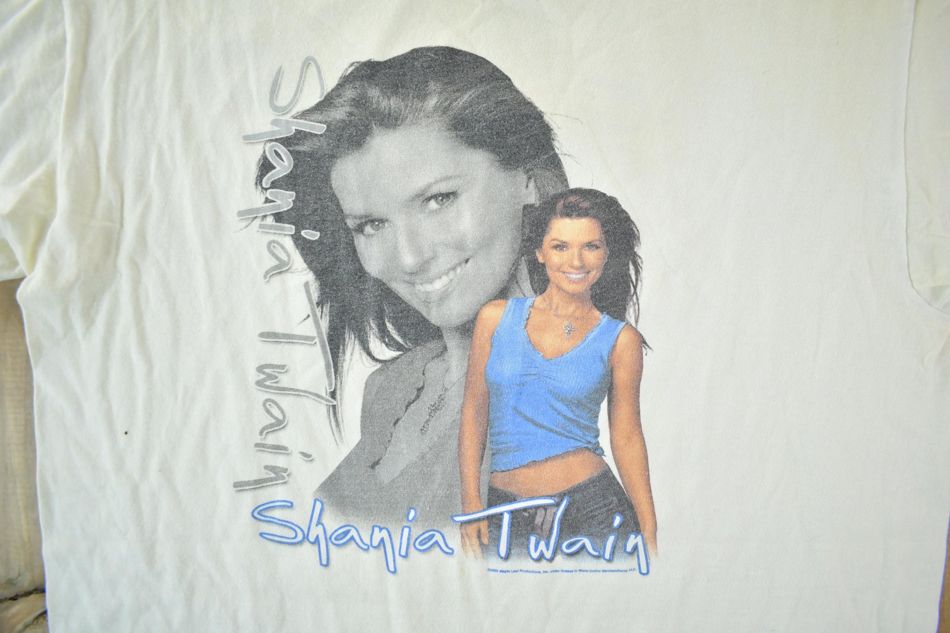 Vintage 2003 Shania Twain Tour Band T-Shirt